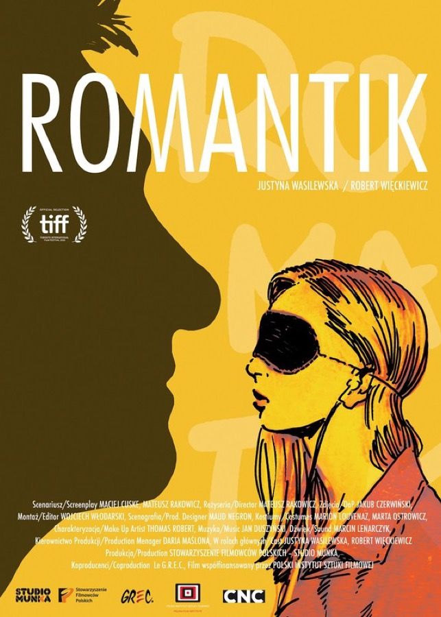 Romantik filminin afişi